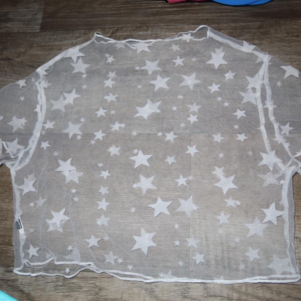Sheer Star crop top